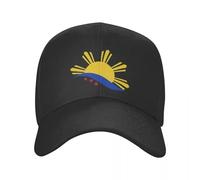 SGDHJCFCV Mode 3 étoiles et Un Soleil Philippines Drapeau Casquette de Baseball pour Hommes Femmes respirant Papa Chapeau Protection Solaire casquettes Snapback