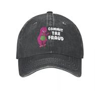 SGDHJCFCV retrò commettere frode fiscale Divertente Berretti da Baseball Unisex in Cotone angosciato Berretto da Sole attività all'aperto Cappelli Cappello