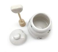 SGerste - Mini vasetto in ceramica per miele con vasetto da miele in vasetto per conservare tè, caffè e utensili da cucina