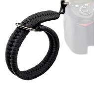 SGERUFZ 1 Pcs Cinghia Macchina da Polso per Fotografica a Sgancio Rapid Laccio da Polso per Fotocamera in Corda di Paracord per DSLR/SLR Nero