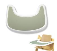 SGERUFZ 1 Pezzo Tovaglietta per Seggiolone in Silicone Resistente, Accessorio per Seggiolone, Tappetino per Vassoio Seggiolone, Compatibile con Stokke Tripp Trapp (Verde)