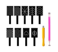 SGERUFZ 11 Pezzi Magneti per Unghie, Strumenti Magnetici per Unghie, 3D Magnetic Cats Occhi Polacco UV Gel Polish Nail Art Pen Magic Tool DIY, Nail Art Magnetico Stick Set Effetto
