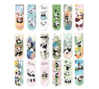 SGERUFZ 18 Pezzi Segnalibri Magnetici per Bambini, Panda Carini, Segnalibro Magnetico per Studenti, Ragazzi, Ragazze, Amanti dei Libri, Segnalibri Personalizzati, Segnalibri Particolari