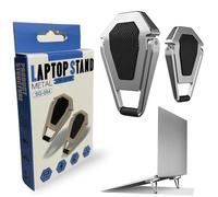 SGERUFZ 2 Pezzi Mini Supporto Laptop Portatile, Alzatina PC per Scrivania, Supporto Tastiera Pieghevole e Invisibile, Alza PC Autoadesivo per Tutti i Laptop (3 * 4 cm)