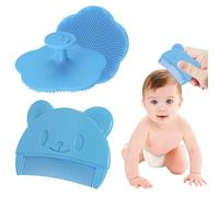SGERUFZ 2 pezzi pettine per rimuovere crosta lattea del bambino, morbido in silicone, spazzola e pettine per bambino, spazzola shampoo + pettine per la tua ragazza