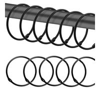 SGERUFZ 20 pezzi Anelli per Tende da Aprire, in metallo, apribili, Ganci per Tende da Sole Esterno e Aste per Tende, Gancio Tenda da Sole, Ganci Aste per Tende