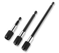 SGERUFZ 3 Pz Portainserti Magnetici a Cambio Rapido, Estensione Magnetica per Trapano, Cacciavite, Avvitatore (1/4'', 60mm)