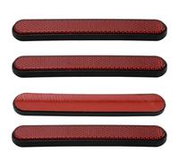 SGERUFZ 4 Pezzi Catarifrangente Posteriore Portatarga, Autoadesivo, Catadiottro Targa Moto, Rettangolare per Moto Bicicletta Scooter, Catarifrangenti Targa Moto