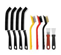 SGERUFZ 9 Pcs Spazzole per Pulizia Fessure Ideali per Cucina Bagno Porte e Finestre Spazzola Multifunzione per Crevice Gap Cleaning