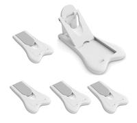 SGERUFZ Blocco per Porta Scorrevole, Chiusura di Sicurezza, 5 Pezzi, Nessuna Foratura Richiesta, Bambini, Facile da Usare, Finestre, Ferma Finestra, Blocca Ante