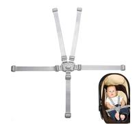 SGERUFZ Cinture di Sicurezza Universali per Seggiolone, 5 Punti Regolabili, Cintura di Sicurezza per Bambini, Compatibile con Seggioloni e Passeggini, Ideale per Stokke Tripp Trapp e Chicco Polly