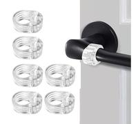 SGERUFZ Fermaporte maniglie in PVC, 6 pezzi, paracolpi per maniglie, ferma porta e finestra, ferma anello silicone, gommini per porte interne, salva muro, fermaporta, protezione per porte da interno