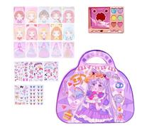 SGERUFZ Lavoretti Creativi per Bambini, Libri Adesivi Bambini, Pittura con Diamanti Bambini Tema Principessa, Kit Creativo per Bambini, My Arts & Crafts, DIY Art Craft Set, Album Stickers Vestiti