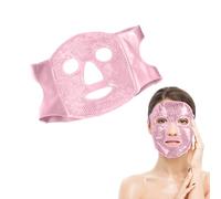 SGERUFZ Maschera Rinfrescante per il Viso, Gel Bead Eye Mask, Occhi Gonfi e Borse, Riutilizzabile, Gel, ghiaccio viso, occhi gel freddo, ice mask (Rosa)