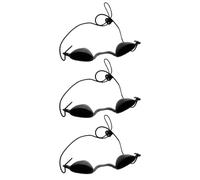 SGERUFZ Occhiali per Solario, 3pz Occhiali di Protezione UV, Occhiali di Protezione LED, Occhiali per Lettino abbronzatore, per Terapia Luce LED (Nero)