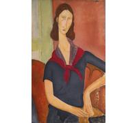 SGFGAD FHYWQ Amedeo Modigliani Poster Ritratto Stampe Immagine di arte murale astratta《Donna con sciarpa》Amedeo Modigliani Quadro su tela per decorazioni domestiche 50x80cm senza cornice