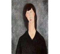 SGFGAD FHYWQ Amedeo Modigliani Poster Ritratto Stampe Immagine di arte murale astratta》Giovane donna》Amedeo Modigliani Dipinto su tela per decorazioni domestiche 50x80cm senza cornice