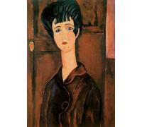 SGFGAD FHYWQ Amedeo Modigliani Poster Stampe a colori Immagine astratta di arte murale《Ritratto di donna》Dipinto su tela Amedeo Modigliani per decorazioni per la casa 50x80cm senza cornice
