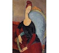 SGFGAD FHYWQ Amedeo Modigliani Poster Stampe a colori Immagine astratta di arte murale《Ritratto di donna》Dipinto su tela Amedeo Modigliani per decorazioni per la casa 50x80cm senza cornice