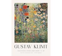 SGFGAD FHYWQ Gustav Klimt Poster Stampe A Colori Immagine Di Arte Da Parete Vintage《Il Paesaggio Del Giardino》Gustav Klimt Dipinto Su Tela Per Arredamento Salotto 50x60cm Senza Cornice