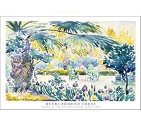 SGFGAD FHYWQ Henri Edmond Croce Poster Stampe A Colori Immagine Astratta Della Parete Di Arte《Giardino Del Pittore》Paesaggio Su Tela Pittura Per La Decorazione Domestica 50x90cm Senza Cornice