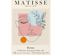 SGFGAD FHYWQ Henri Matisse Poster Stampe A Linea Di Colore Immagine Astratta Di Arte Della Parete《Avatar Di Una Donna》Henri Matisse Pittura Su Tela Per La Decorazione Della Casa 40x60cm Senza Cornice