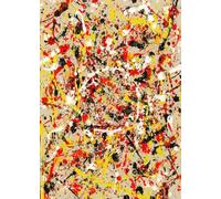 SGFGAD FHYWQ Jackson Pollock Poster e stampe astratte Wall Art Picture composizione colorata Jackson Pollock pittura su tela per la decorazione domestica 50x80cm senza cornice