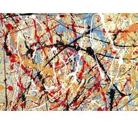 SGFGAD FHYWQ Jackson Pollock Poster e stampe Immagine astratta di arte murale 《Composizione colorata》Jackson Pollock Pittura su tela per decorazioni domestiche 50x80 cm senza cornice
