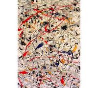 SGFGAD FHYWQ Jackson Pollock Poster Stampe A Colori Astratto Wall Art Picture Beige Composizione Jackson Pollock Pittura Su Tela Per Home Decor 50x80cm Senza Cornice
