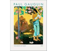 SGFGAD FHYWQ Paul Gauguin Poster Donna Ritratto Stampe Vintage Wall Art Color Picture》La falena di Maria》Paul Gauguin Pittura su tela per la decorazione domestica 40x60cm senza cornice