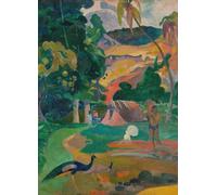 SGFGAD FHYWQ Paul Gauguin Poster Stampe a colori Immagine di arte murale vintage《Paesaggio con pavoni》Dipinto su tela Paul Gauguin per decorazioni per la casa 40x60cm senza cornice