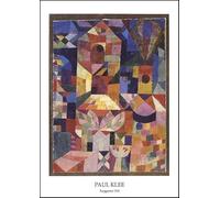 SGFGAD FHYWQ Paul Klee Poster Paesaggio Stampe A Colori Immagine Astratta Di Arte Della Parete《The Burggarten 1919》Paul Klee Quadro Su Tela Per Arredamento Salotto 40x60cm Senza Cornice