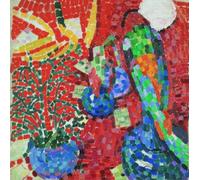 SGFGAD FHYWQ Robert Delaunay Poster Still Life Stampe Astratta Wall Art Immagine A Colori《Windows》Robert Delaunay Canvas Painting For Parlor Decor 60x60cm Senza Cornice