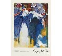 SGFGAD FHYWQ Wassily Kandinsky Poster Stampe Colorate Abstract Wall Art Picture《Domenica》Wassily Kandinsky Dipinto Su Tela Per Arredamento Salotto 50x60cm Senza Cornice