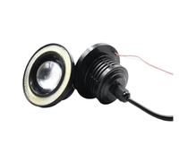 SGHFUVE Faretti Fendinebbia 1 Set Di Luci Di Guida DRL A LED Universali Bianche Blu Rosa Gialle Verdi Rosse Fendinebbia Angel Eyes Da 3,5 3,0 2,5 Pollici 64 Mm 89 Mm 76 Mm(Red Ring,2.5inch (64mm))