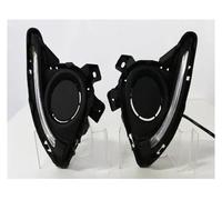 SGHFUVE Faretti Fendinebbia 1 Set Di Luci Diurne DRL Gialle Per Mazda 2 Per Mazda2 Per Demio 2015 2016 LED DRL Luci Di Marcia Diurna Copertura Fendinebbia(White and Yellow)