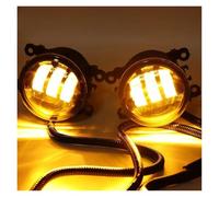 SGHFUVE Faretti Fendinebbia 2x Gruppo Fari Fendinebbia Per Auto H11 Paraurti Anteriore LED Fendinebbia Bianco Giallo 12V Per Civic 2016 2017 2018(Single light-yellow)