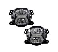 SGHFUVE Faretti Fendinebbia Per Dodge Per Journey Per Magnum Per Charger Fari Fendinebbia A LED Rotondi 4 Pollici Con Anello Bianco Halo Luci Fendinebbia DRL(B)