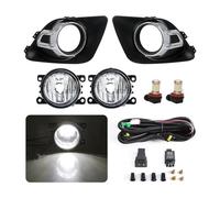 SGHFUVE Faretti Fendinebbia Per Mitsubishi Per ASX 2011 2012 2013 Fari Fendinebbia A LED Fari Alogeni Copertura Cofano Cornice Accessori Per Auto 12V(LED White)