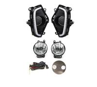 SGHFUVE Faretti Fendinebbia Per Toyota Per RAV4 Per RAV 4 2019 2020 2021 2022 DRL Con Indicatore Di Direzione Giallo Paraurti Fendinebbia Luce Diurna A LED(Halogen Fog DRL Set)