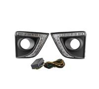 SGHFUVE Fendinebbia Per Toyota Per Corolla Per Altis 2014 2015 2016 2017 Luci Diurne A LED Per Auto Bianco Giorno Indicatore Direzione Giallo Fendinebbia