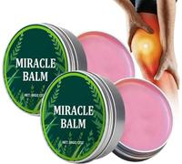SGHOPLG 2 PCS Miracle Balm Herbal Balm, Joint Soothing Cream, Soothing Joint Balm to Relieve discomfort, for Back, Hands, Feet,Fast Effects, Non-Sticky
