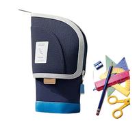 Sghtil Astuccio per matite di grande capacità, astuccio da ufficio, portamatite e penne, contenitore estraibile 2 in 1, grande capacità, forniture scolastiche per adolescenti, adulti, accessorio per