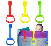Sghtil Baby Pull Up, Play Ten Pull Up Rings | 4 pezzi Cartoon sicuro Baby Walking Helper and Rings | Accessori per player ergonomici, mobili per vivaio, biancheria da e decorazione