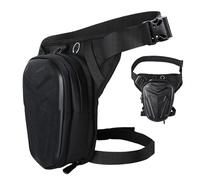 Sghtil Borsa da gamba per motocicletta, borsa da gamba rigida impermeabile, borsa per la gamba per moto, multifunzionale, tasca per la gamba con cinghie rimovibili, grande tasca sulla coscia,