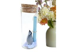 Sghtil Bottiglia di ambasciata,pinguino festa,bottiglia di vetro con pergamena - per collezionisti studenti, famiglie, compleanni, matrimoni, San Valentino, scrivania, libreria, comodino