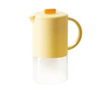 Sghtil Brocca in vetro per succhi di frutta, facile da pulire, resistente al calore per tè, dispenser ermetico per bevande ghiacciate, dispenser per bevande in vetro per frigorifero, 1500 ml