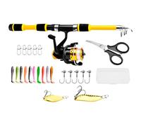 Sghtil Canna R per Bambini, Combo Canna Da R Telescopica E Mulinello, Accessori Per Acqua Dolce E Salata In Riva Lago Kayak