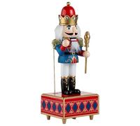 Sghtil Carillon natalizio in legno, motivo schiaccianoci, ornamento decorativo natalizio per bambini, adolescenti, adulti, amanti del mestiere, collezionisti, decorazioni per la casa, caminetto