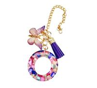 Sghtil Ciondolo a forma di lettera per, ciondolo a forma di con farfalla e, ciondolo moderno alla per zaino, gioiello per scuola, lavoro, escursioni all'aperto